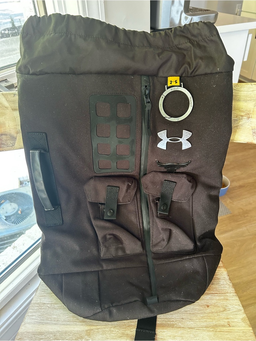 Under Armour Project Rock Heavy Duty Tactical Duffle Pack Black